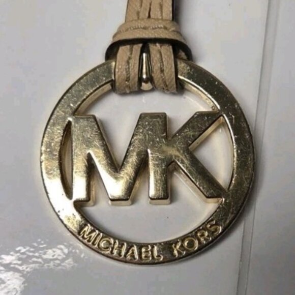 Michael Kors Jet Set Tote Tan Leather Shoulder Bag Large - Picture 5 of 11